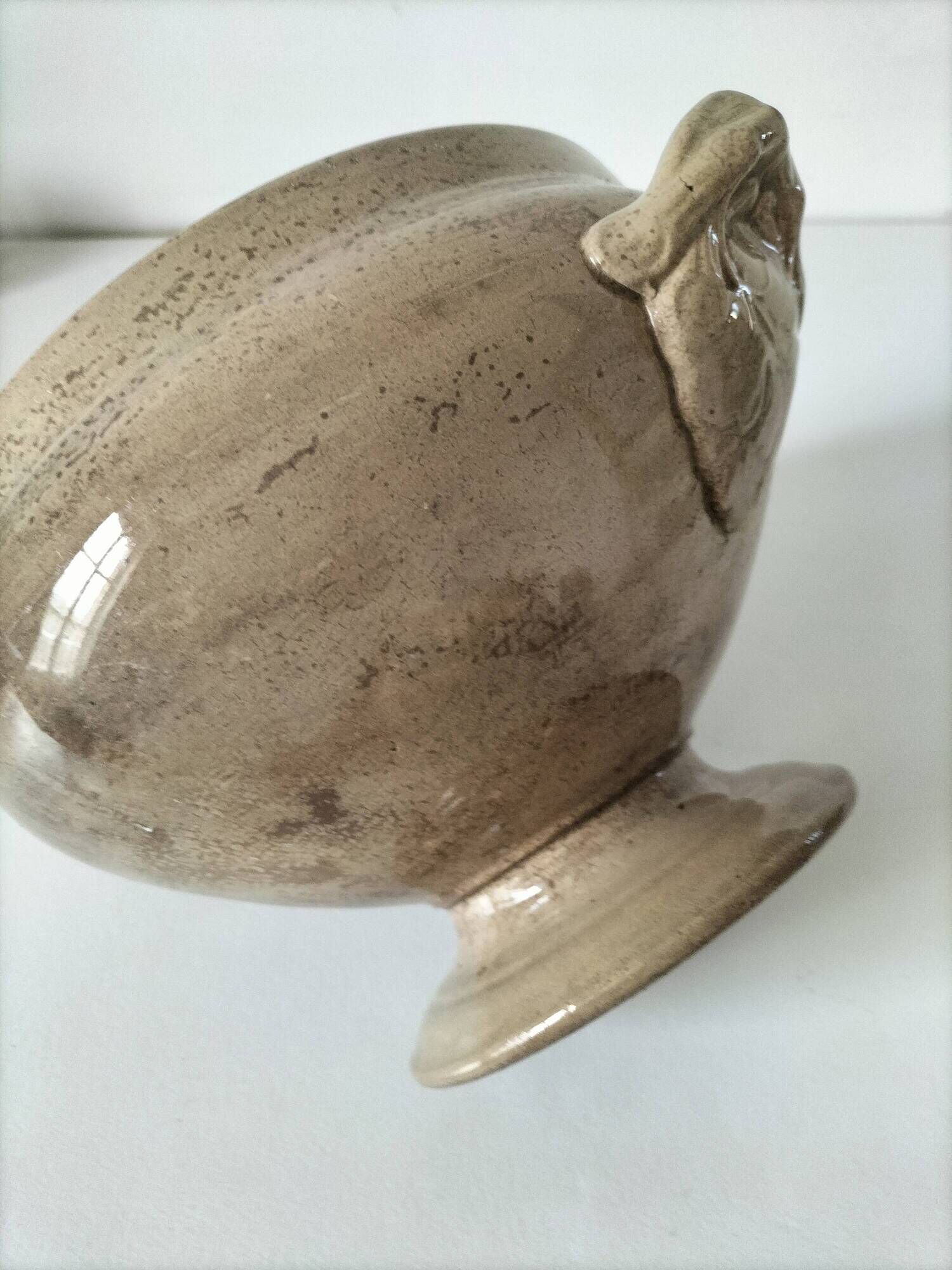 HB vegetable dish Choisy le Roi late 19th century ultra patinated