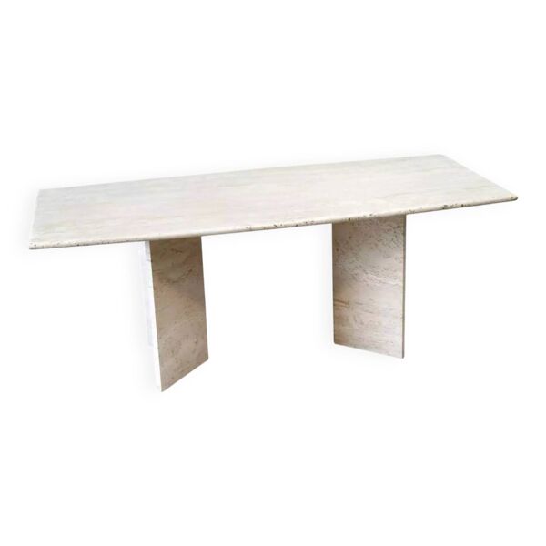 Table à Manger Haut de Gamme en Travertin