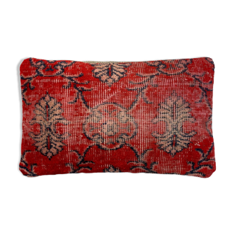 Vintage turkish rug cushion cover, 30 x 50 cm