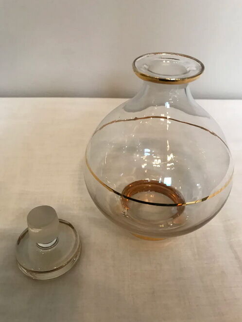 Carafe à liqueur vintage liseret doré
