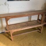 Pair of country benches.