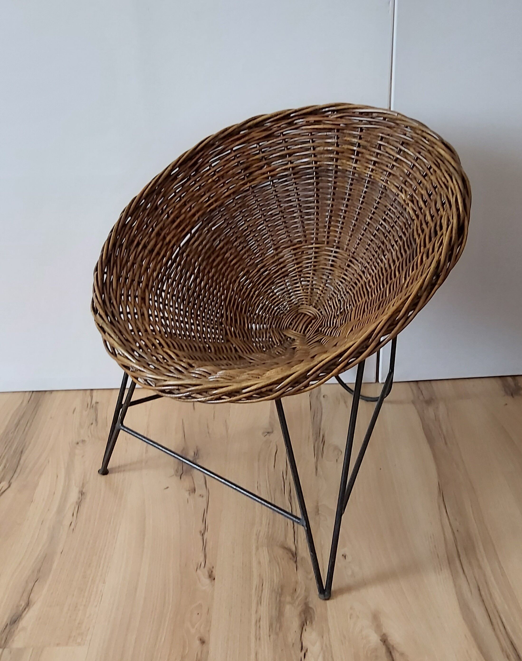 Wicker armchair, Germany, 1970s