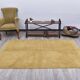 Mustard Moroccan Wool Berber Rug 133x211Cm