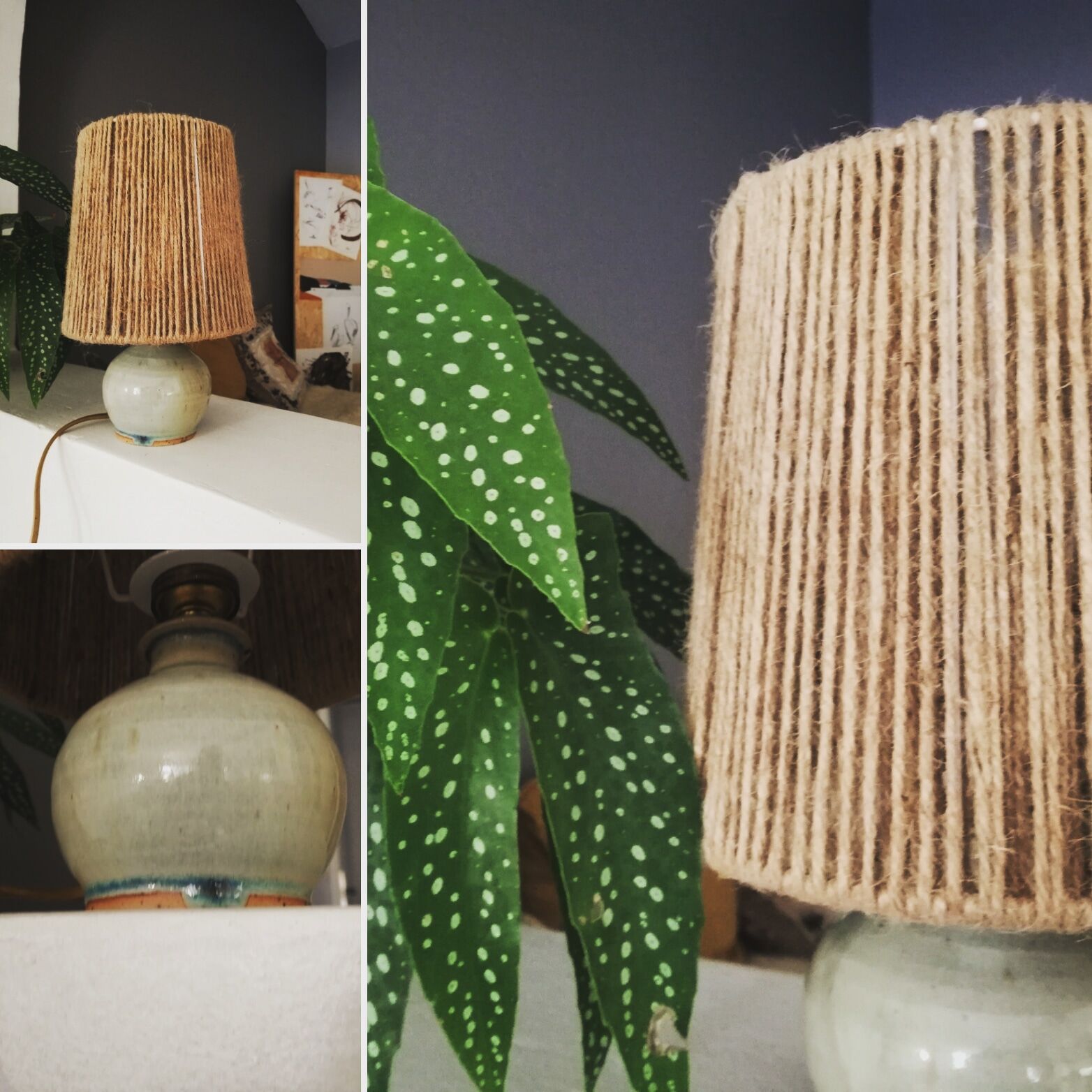 Lampe vintage céramique