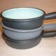 Set of 3 colored iron pans