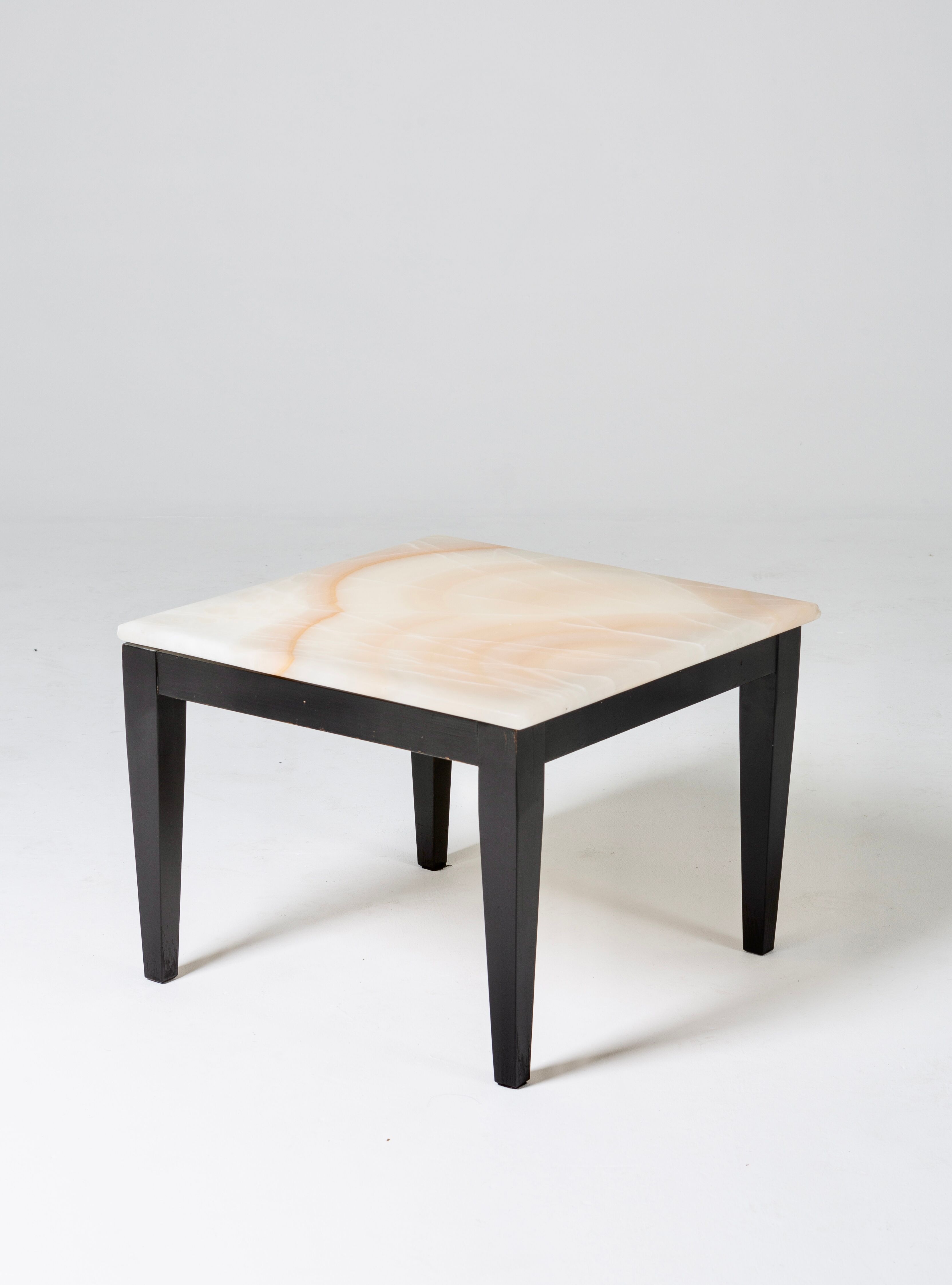 Vintage onyx side table