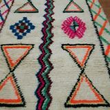 Moroccan Berber carpet beni ouarain with colorful patterns