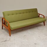 Green Banquette Daybed from Czechoslovakia 1960