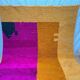 Berber rug made of natural wool, traditionally handwoven, 2/3 m.