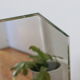Beveled wall mirror, toilet glass, antique, art deco 48x36cm