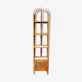 Rattan bookcase