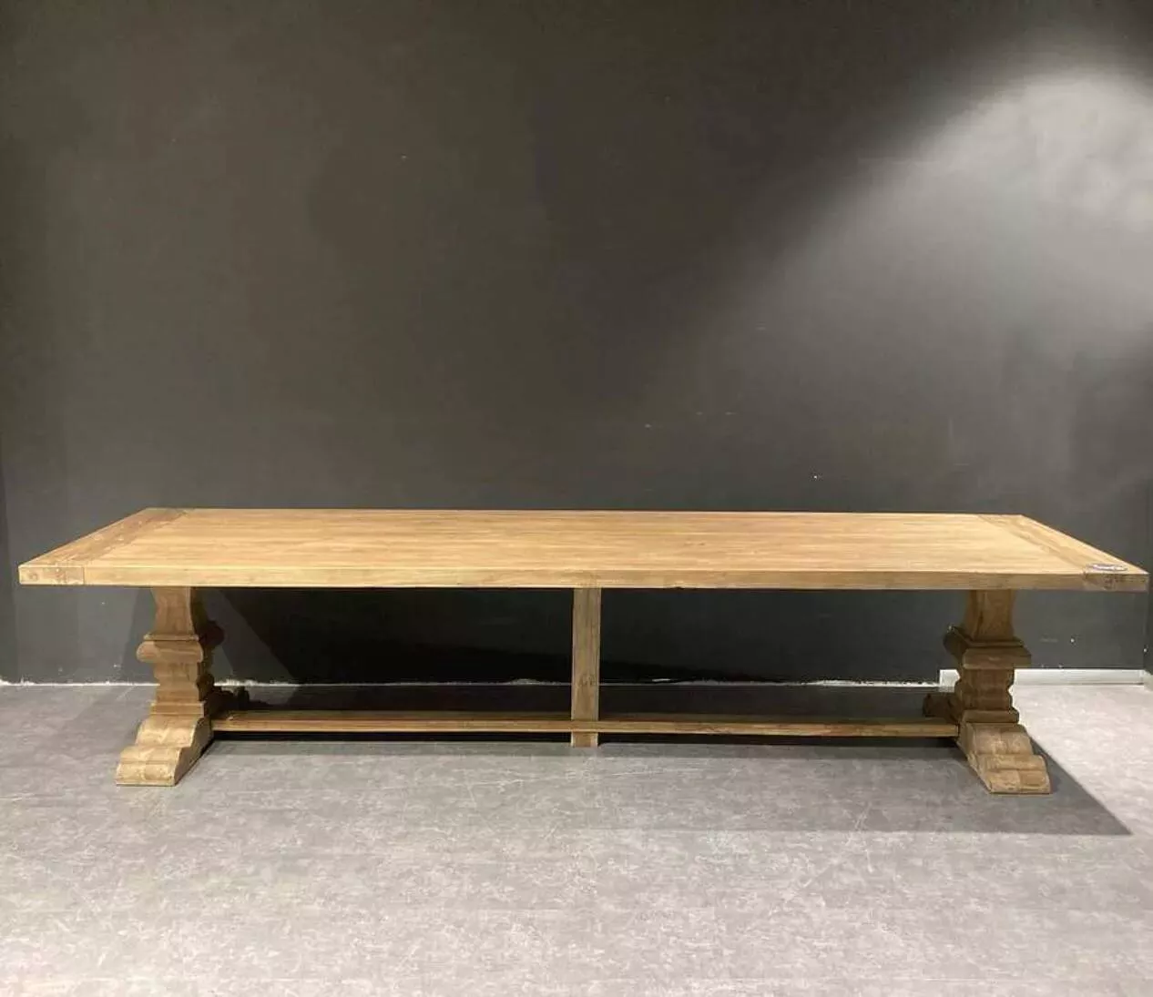 Old wooden monastery table - Spirito 350 by 100 cm