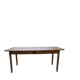 Beech and pine farmhouse table with spindle legs 170 cm