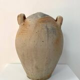 Grande jarre ancienne vinaigrier en grès vernissé
