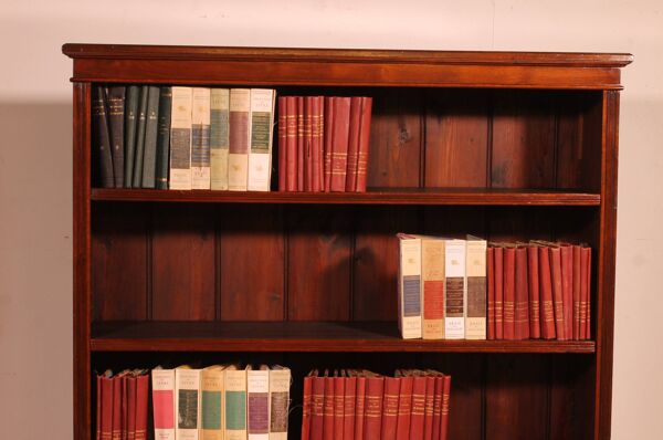 bibliothèque ouverte en acajou-19° siècle
