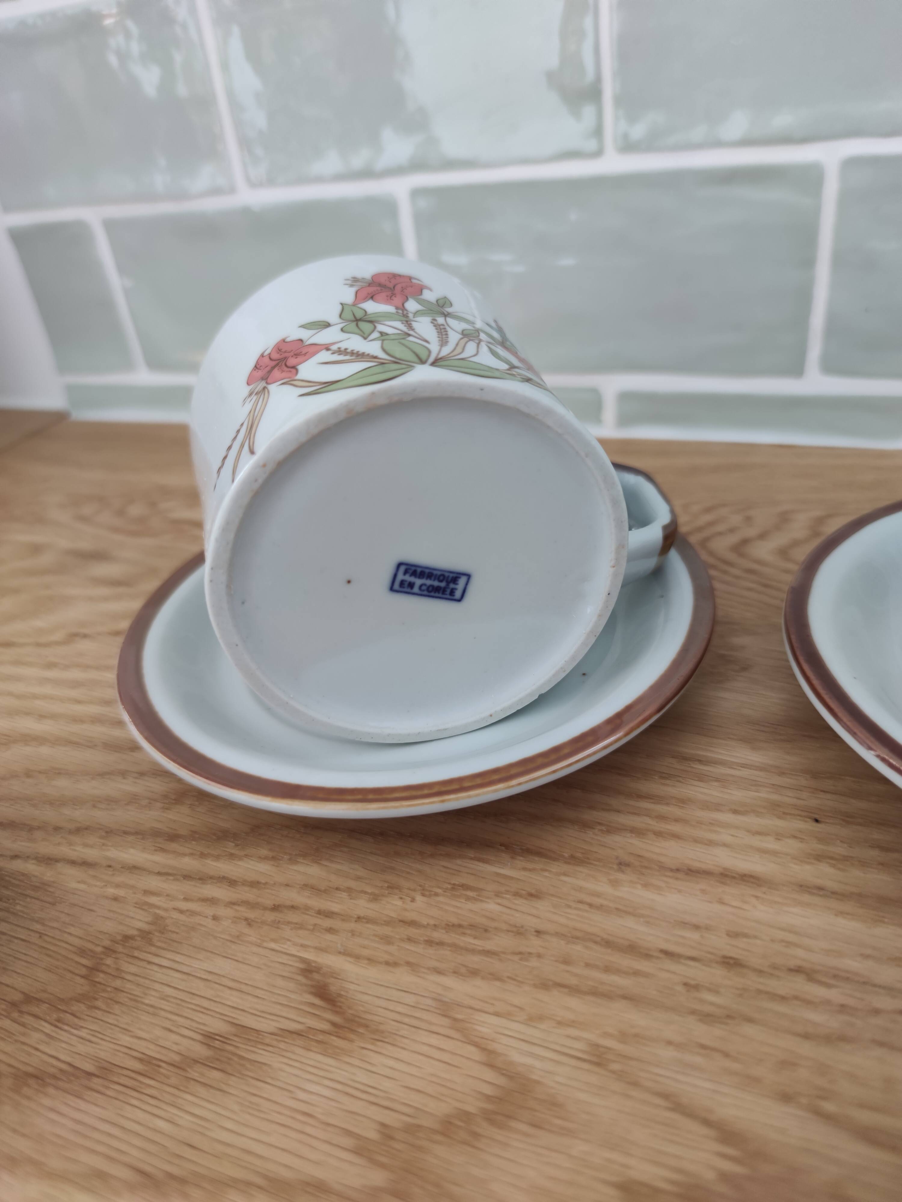 Lot de 2 tisanières vintage