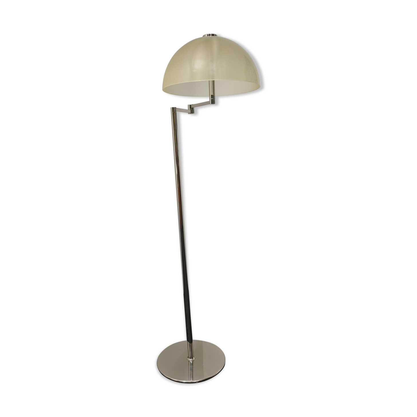 Vintage floor lamp in metal and synthetic resin