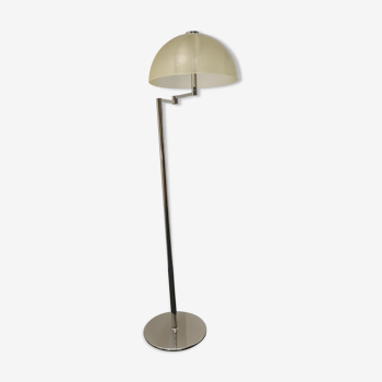 Vintage floor lamp in metal and synthetic resin
