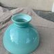 Mint green opaline globe for lamp or vintage kerosene lamp