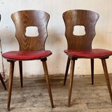 Set of 4 Gentiane bistro chairs by Baumann