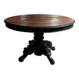 Round table with lion claw legs