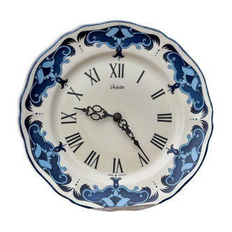 Old pendulum/wall plate earthenware moulin des loups, circa 1970's
