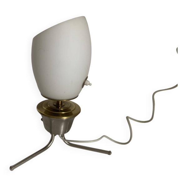 Lampe tripode en opaline, 1960