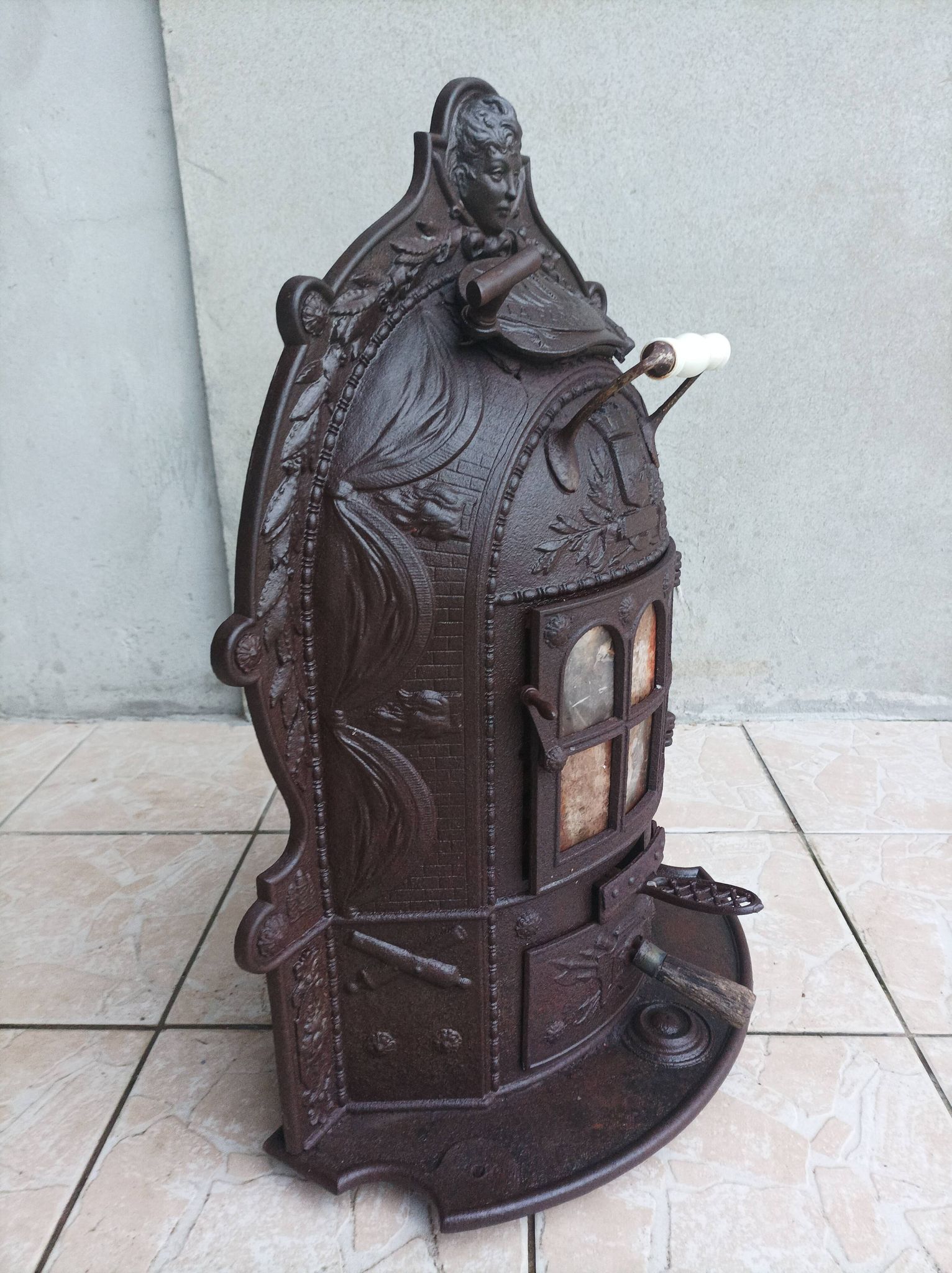 Napoleon iii cast iron wood or coal stove la parisienne