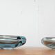 Set of 2 Danish glass bowls from the mid-century by Per Lütken for Holmegaard, 1960s.