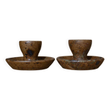 Set of 2 stoneware egg cups