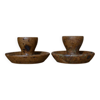 Set of 2 stoneware egg cups