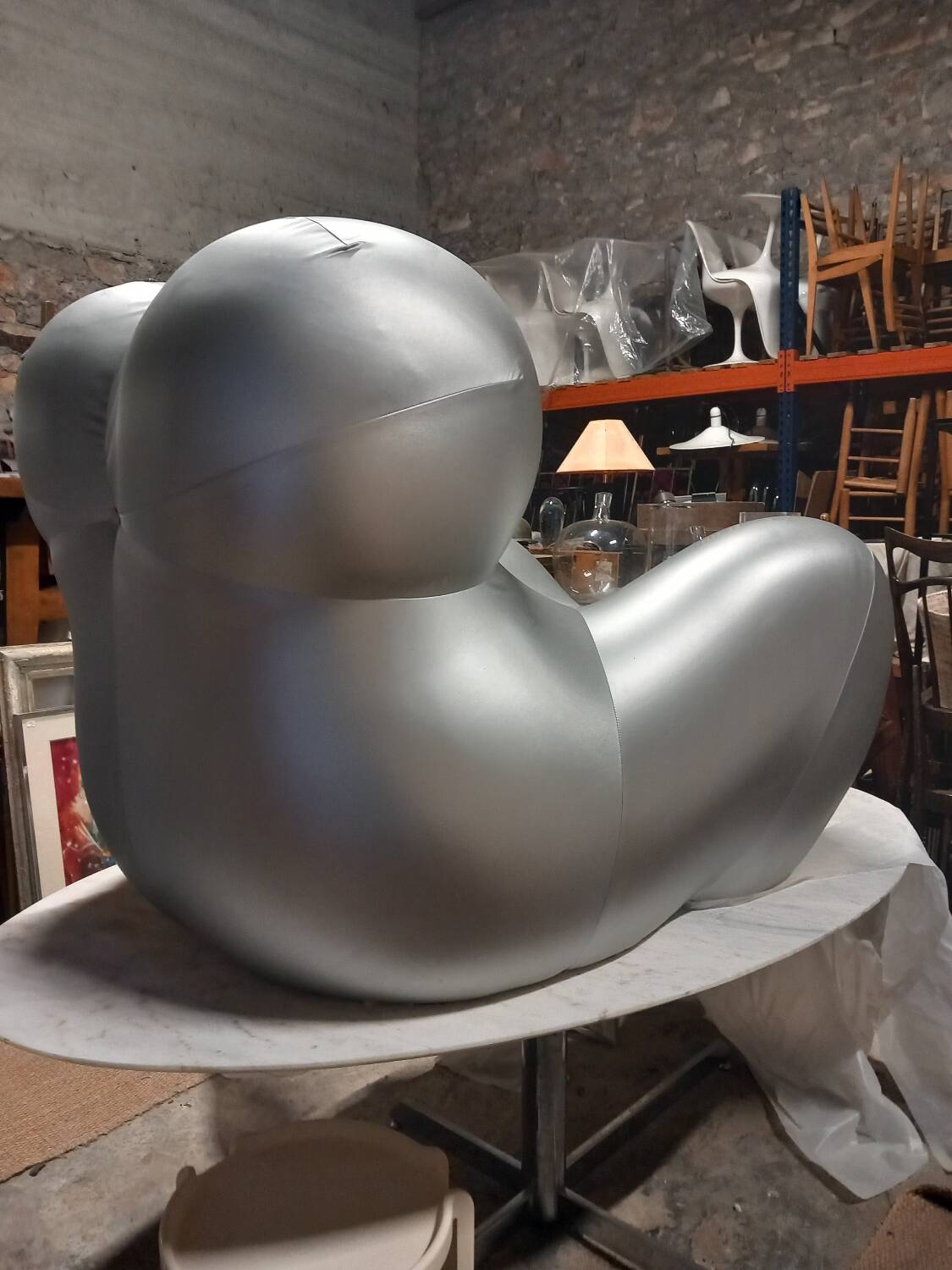 Fauteuil et repose pieds mamma Gaetano Pesce