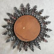 Round Sun Mirror iron from the 1950s Italy