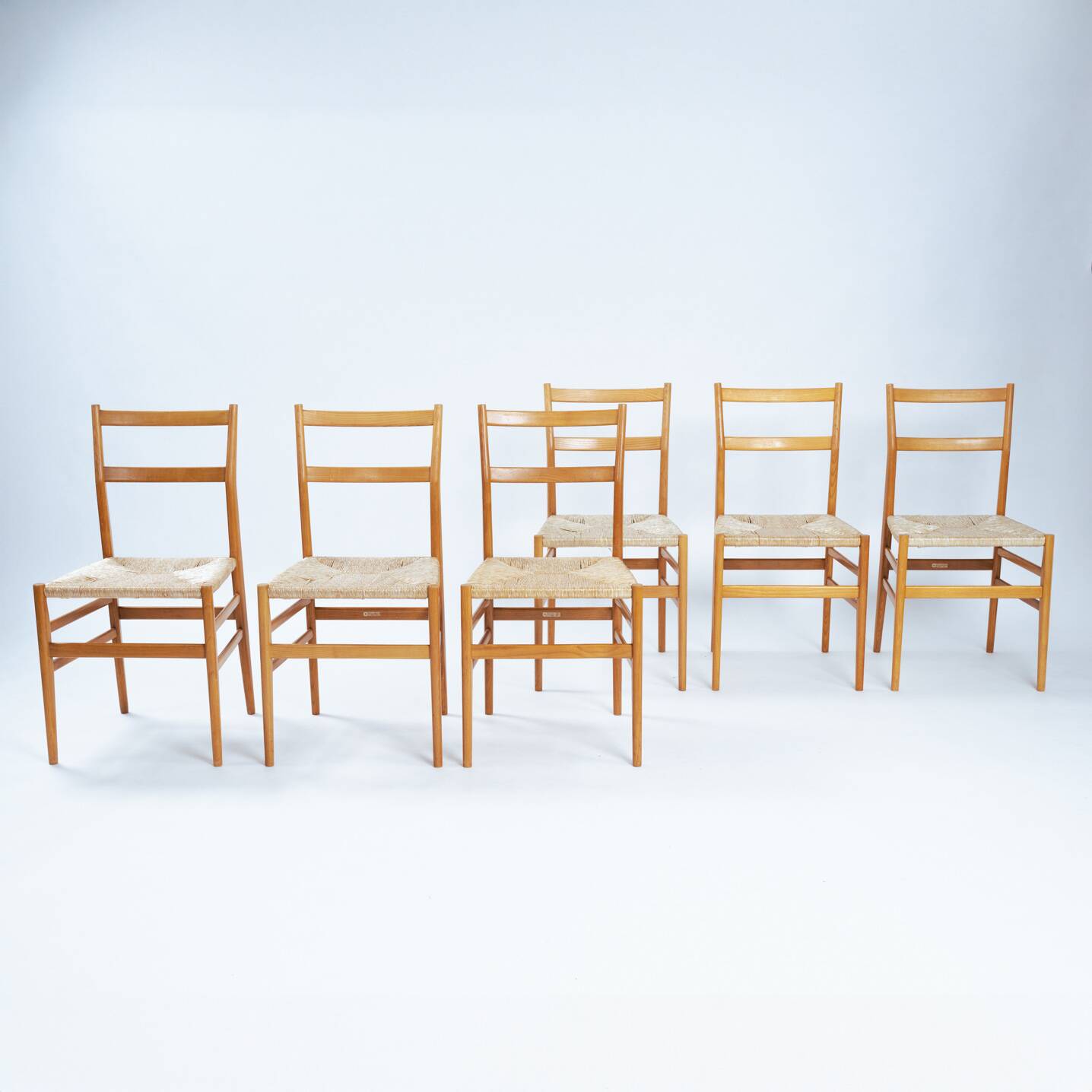 Chaises Gio Ponti Cassina Leggera, set de 6, Italie 1956