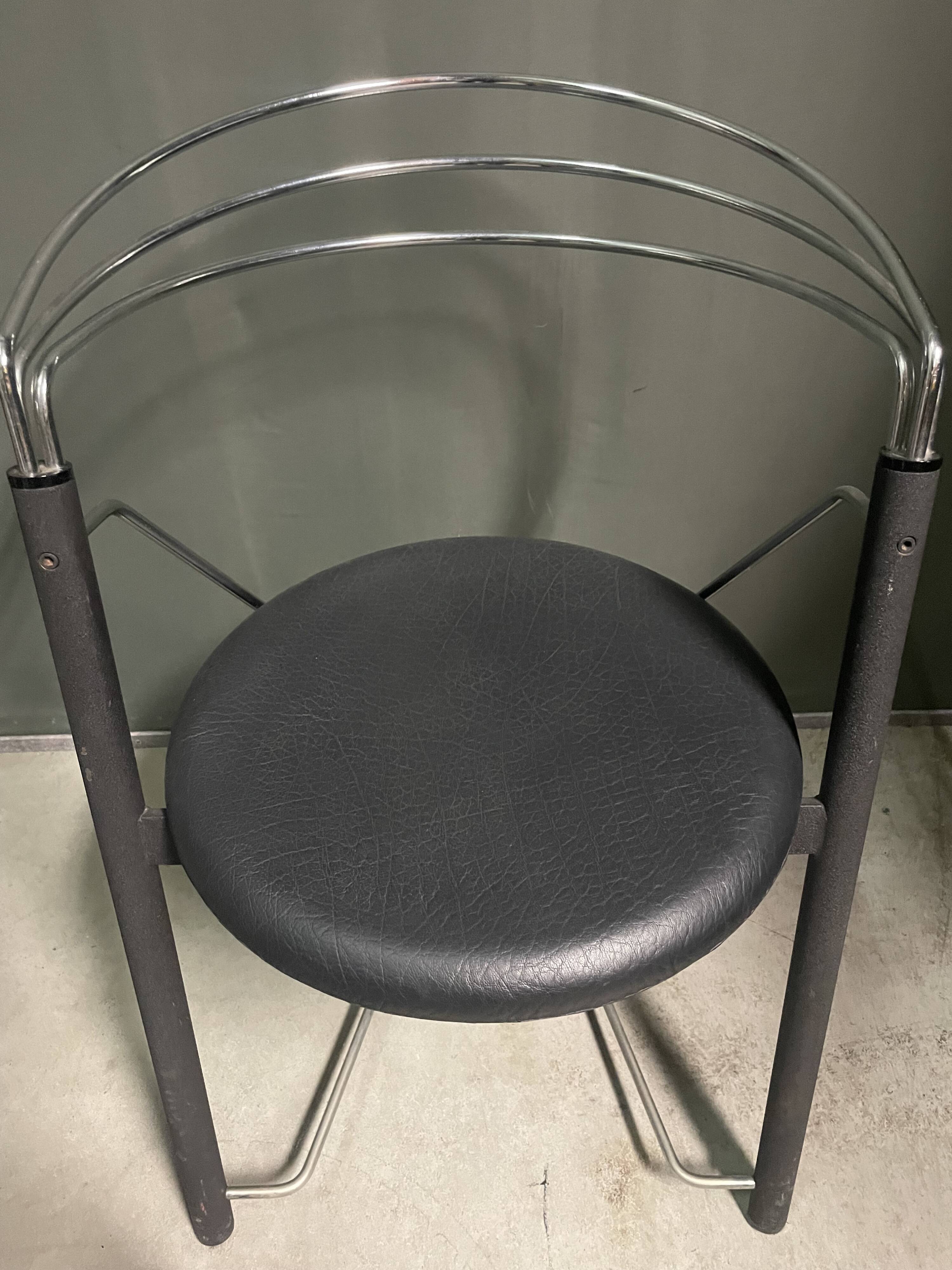 A pair of 'Post Modern' 1980's desk chairs/side chairs.