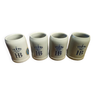 4 stoneware mugs HB 50cl