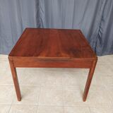 Vintage walnut table with 2 drawers