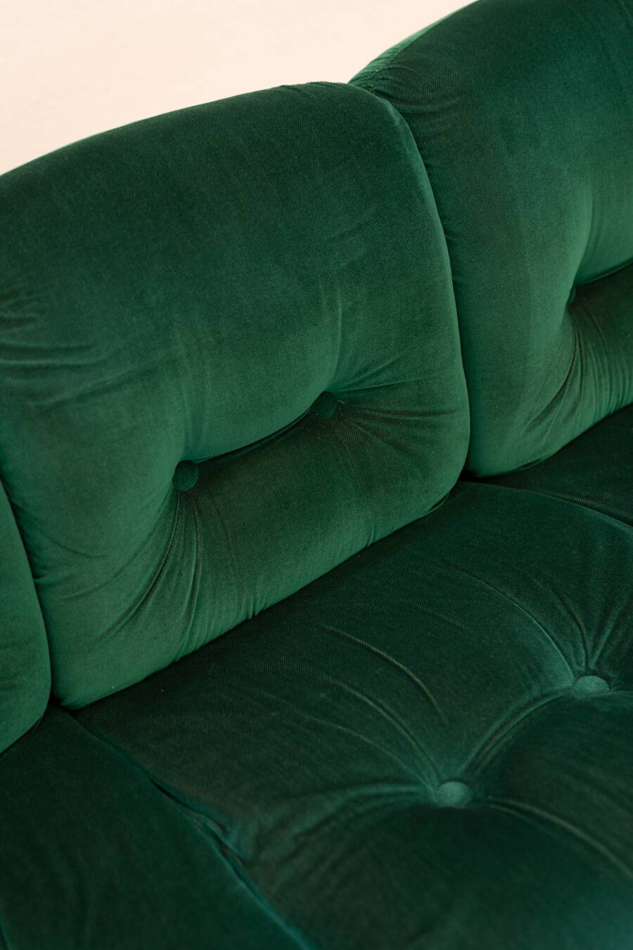 Living room, 2 armchairs and 3-seater sofa, OKAY model, Adriano Piazzesi, 1970