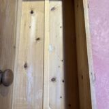 English pine chest of drawers