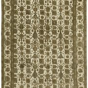 Hand-Knotted Anatolian Antique 1970s 280 cm x 376 cm Beige Wool Carpet