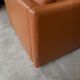 Gold leather salon by Charles Pfister for Knoll 1970