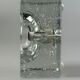 60s 70s Wall Lamp Ice Glass Cube Wall Sconce by Müller & Zimmer Germany