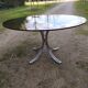 Glass dining table 70s - 130 cm