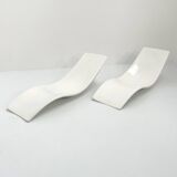 Paire de Transats par Charles Zublena pour Les Plastiques de Bourgogne, 60