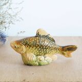 Small earthenware fish figurine