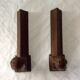 Old pair of cast-of-the-wool channels with portrait woman dimension: height -21cm- length -38cm-