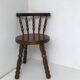 Old wooden child chair turned