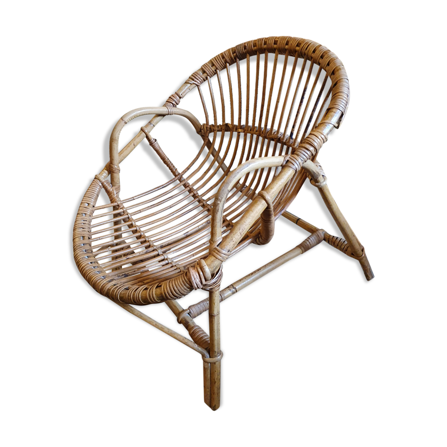 Child rattan chair