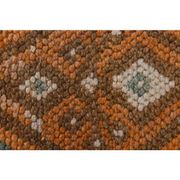 Tapis couloir vintage en laine et coton turc noué à la main orange 83x388