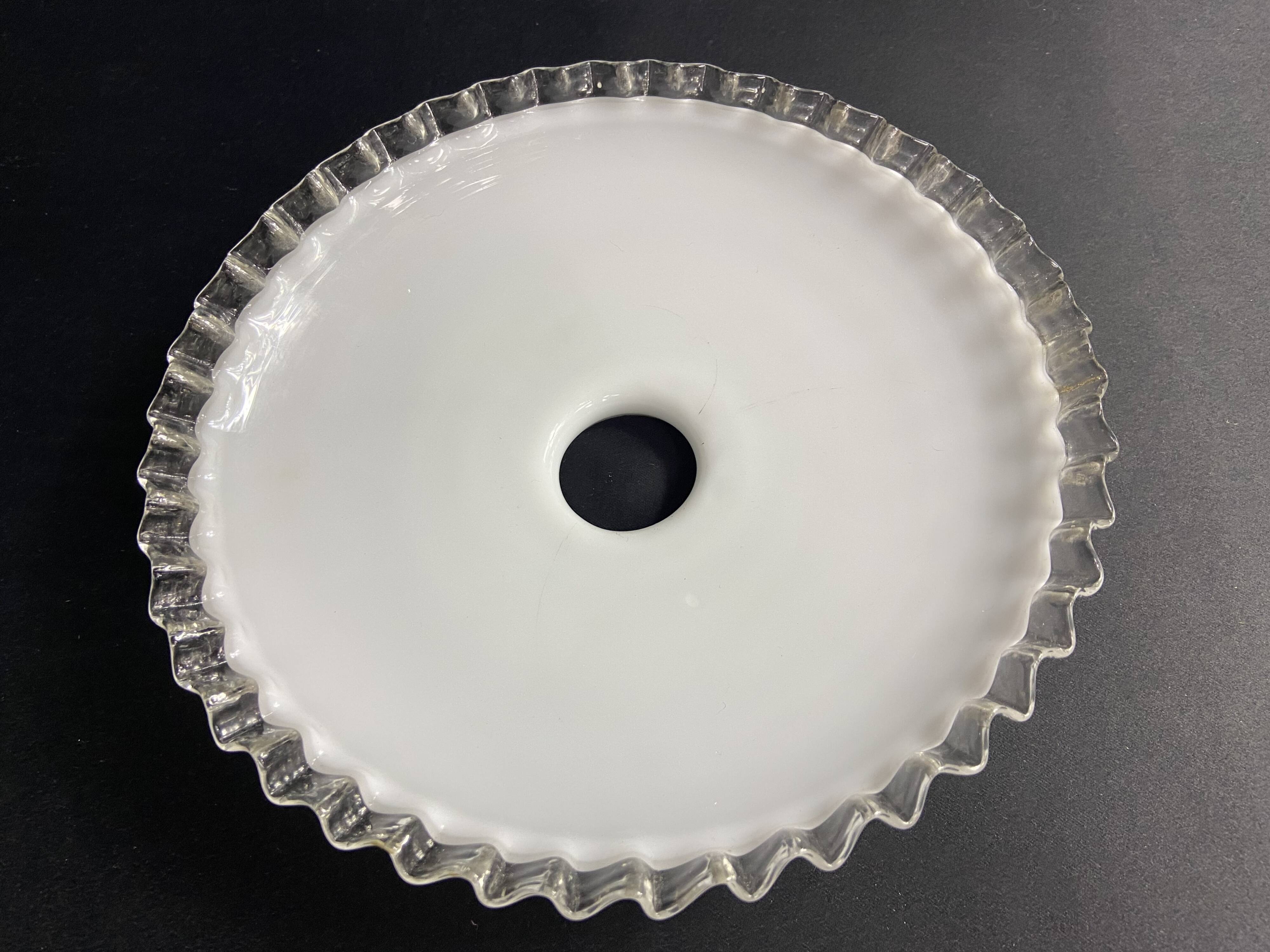 White opaline lampshade late 19th early 20th century